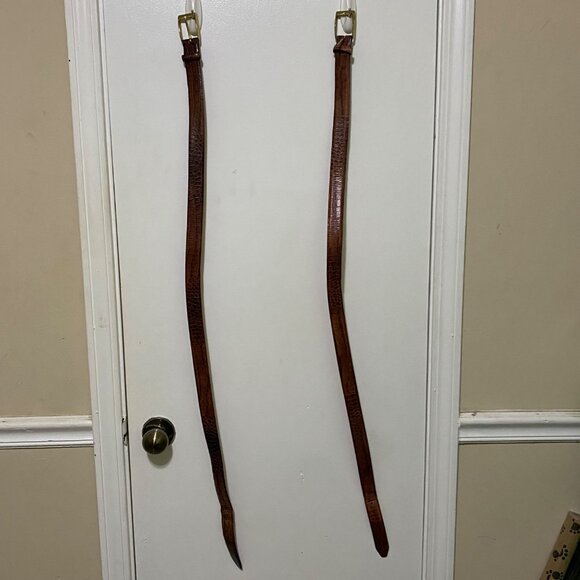 Martin Dingman Italian Leather Belt Lot of 2 Size 36 Business Career Office Wear - Picture 15 of 15